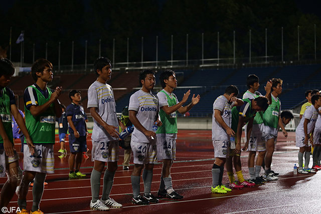 【天皇杯 1回戦 金沢vs今治】ジャイアント・キリングまであと一歩と迫った今治の選手たち