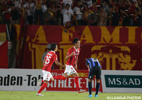 76分に同点ヘッドを決めた野田　隆之介（名古屋）【ＹＮＣ 準々決勝 第1戦 Ｇ大阪vs名古屋】（7/9）