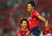 強烈なミドルシュートで先制点を決めた金崎　夢生（鹿島 #33）【ＹＮＣ 準々決勝 第2戦 鹿島vsFC東京】（7/16）