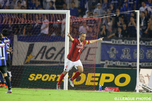 起死回生の同点ゴールを挙げた田中　マルクス闘莉王（名古屋）【ＹＮＣ 準々決勝 第2戦 名古屋vsＧ大阪】（12/15）
