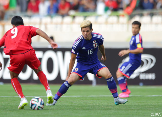 アシストを記録した山口（Ｃ大阪）は2試合連続フル出場【ロシアW杯 アジア2次予選 日本vsアフガニスタン】（7/11）