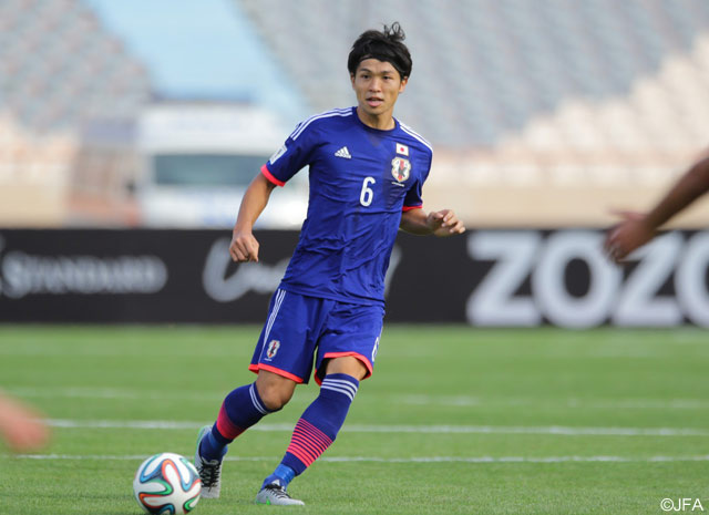 高い位置を保った森重（FC東京）はゴールも記録した【ロシアW杯 アジア2次予選 日本vsアフガニスタン】（5/11）