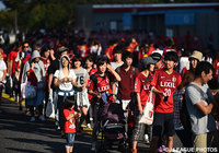 開門を待つ鹿島サポーターの行列【明治安田Ｊ１ 2nd 第10節 鹿島vsＧ大阪】（1/15）