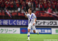 29分に先制のゴールを決めた宇佐美　貴史（G大阪）【明治安田Ｊ１ 2nd 第10節 鹿島vsＧ大阪】（9/15）