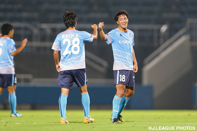 2得点の大活躍を見せた梅内　和磨（YS横浜 #18）【明治安田Ｊ３ 第28節 YS横浜vsJ-22】（3/3）