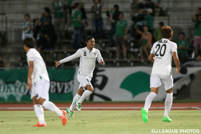 決勝ゴールを決め、3試合ぶりの勝利に導いた中後　雅喜（東京Ｖ）【明治安田Ｊ２ 第31節 群馬vs東京Ｖ】（4/4）