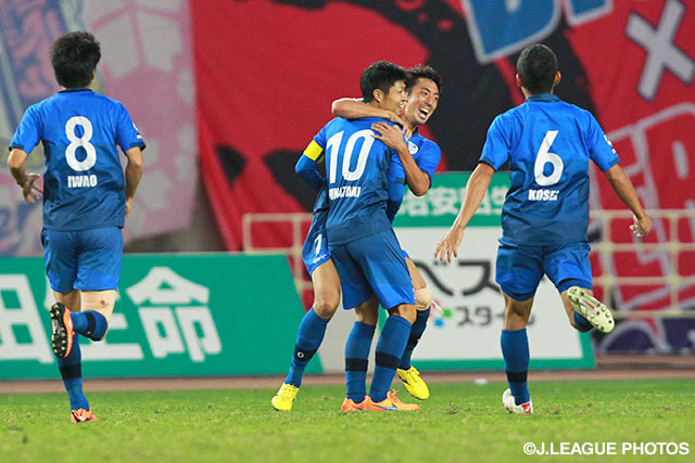 水戸の先制点を決めた船谷　圭祐（#10）と同点ゴールを決めた鈴木　雄斗（#7）【明治安田Ｊ２ 第33節 Ｃ大阪vs水戸】（3/3）
