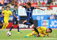 正確なクロスで先制点をアシストした倉田　秋（Ｇ大阪）【明治安田Ｊ１ 2nd 第12節 Ｇ大阪vs柏】（2/5）