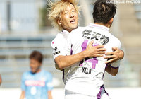 後半から途中出場し同点ゴールを決めた大黒　将志（京都）【明治安田Ｊ２ 第34節 讃岐vs京都】（3/4）