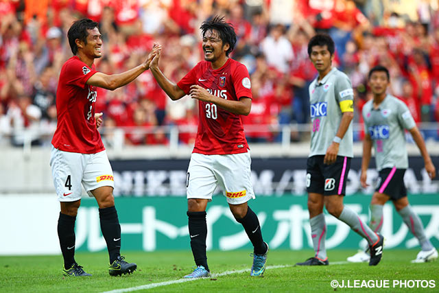 3試合連続得点となる先制点を決めた興梠　慎三（浦和）【明治安田Ｊ１ 2nd 第13節 浦和vs鳥栖】（2/5）