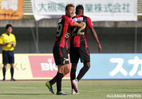 リードを3点に広げた齋藤　恵太（福島）【明治安田Ｊ３ 第32節 福島vsYS横浜】（2/2）