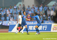 3試合ぶりのゴールとなる先制点を決めた鈴木　雄斗（水戸 #7）【明治安田Ｊ２ 第36節 水戸vs磐田】（1/3）