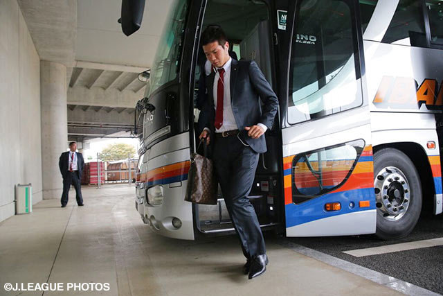 第1戦で反撃の一撃を決めた岩波　拓也（神戸）が会場入り【ＹＮＣ 準決勝 第2戦 鹿島vs神戸】（3/15）