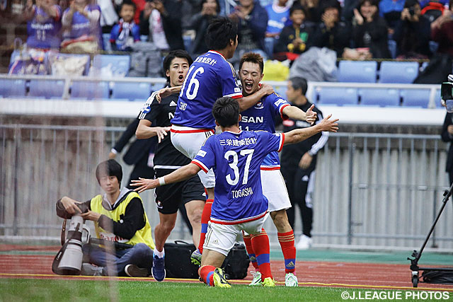 後半アディショナルタイムに劇的な逆転ゴールを決めた齋藤　学（横浜FM）【明治安田Ｊ１ 2nd 第14節 横浜FMvs神戸】（5/5）