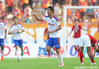 今季リーグ戦7点目となる同点ゴールを決めた指宿　洋史（新潟）【明治安田Ｊ１ 2nd 第15節 名古屋vs新潟】（3/5）