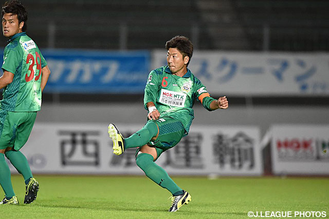 CKから決勝点をアシストした髙地　系治（岐阜）【明治安田Ｊ２ 第38節 岐阜vs千葉】（2/3）