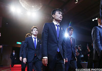 緊張した顔つきの今野　泰幸（Ｇ大阪）【ＹＮＣ 決勝 前夜祭】