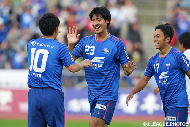 貴重な決勝点を決め、6連勝に貢献した戸島　章（町田）【明治安田Ｊ３ 第36節 町田vs福島】（1/2）