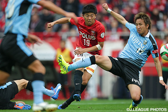 果敢に2試合連続ゴールを狙う武藤　雄樹（浦和）【明治安田Ｊ１ 2nd 第16節 浦和vs川崎Ｆ】（9/15）