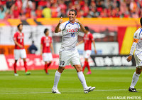 12分に幸先良く先制点を決めたバレー（甲府）【明治安田Ｊ１ 2nd 第16節 名古屋vs甲府】（1/5）