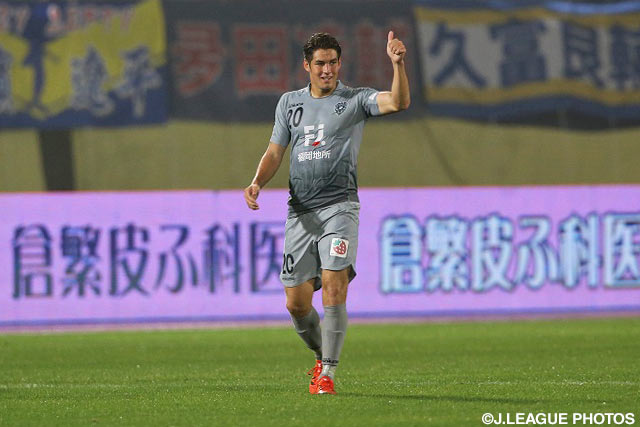 2試合連続得点でリードを広げた酒井　宣福（福岡）【明治安田Ｊ２ 第40節 群馬vs福岡】（3/3）