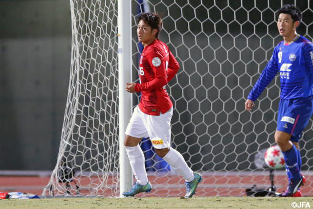 前半アディショナルタイムに3点目を決めた関根　貴大（浦和）【天皇杯 4回戦 町田vs浦和】（4/10）