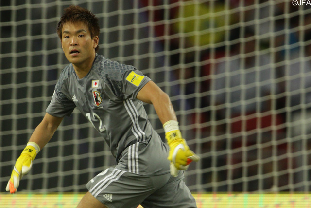 無失点勝利に貢献した西川（浦和）【ロシアＷ杯 アジア2次予選 シンガポールvs日本】（6/10）