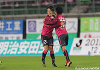 チームを勝利に導くPKを決めた矢島　慎也（岡山）【明治安田Ｊ２ 第41節 岡山vs千葉】（1/3）