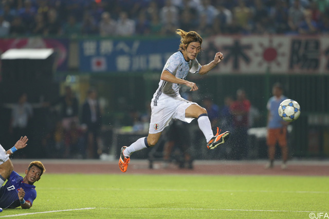絶妙なクロスで2点目をアシストした藤春（Ｇ大阪）【ロシアW杯 アジア2次予選 カンボジアvs日本】（9/10）