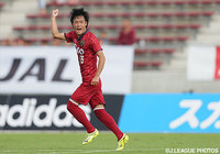 久々の先発起用に応え、先制ゴールを決めた藤澤　典隆（琉球）【明治安田Ｊ３ 第39節 琉球vs富山】（1/2）