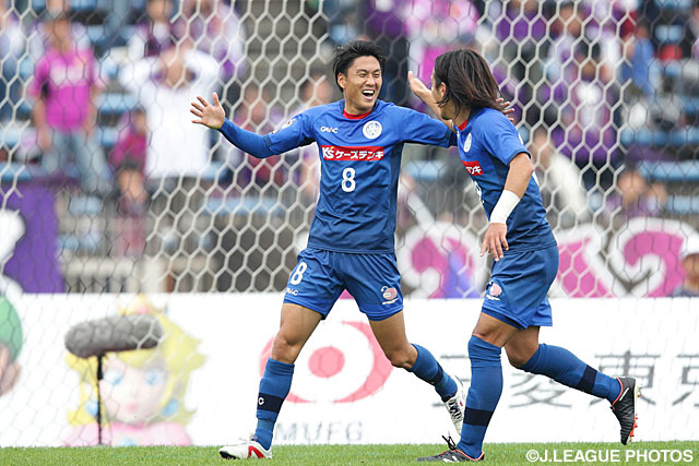 岩尾　憲のＪリーグ初ゴールで先制した水戸【明治安田Ｊ２ 第42節 京都vs水戸】（1/3）