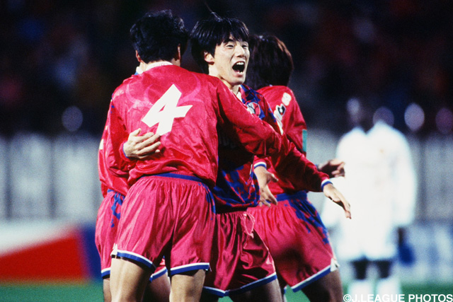 ダメ押しの4点目を決めた相馬【王者の系譜 1996年 鹿島】