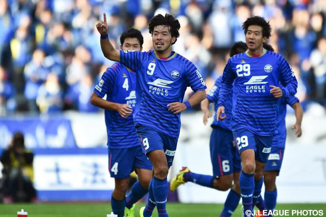 前半終了間際に見事な同点ゴールを決め、エースの本領を発揮した鈴木　孝司（町田）【Ｊ２・Ｊ３入れ替え戦 第1戦 町田vs大分】（11/15）