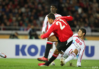 2ゴールの活躍を見せたワシントン（3位決定戦 エトワール・サヘル戦）【クラブＷ杯 2007年大会 浦和】