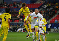 空中戦で高さを見せた増嶋（準決勝 サントス戦）【クラブＷ杯 2011年大会 柏】