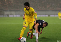 ゴールを決め勝利に貢献した工藤（開幕戦 オークランドシティ戦）【クラブＷ杯 2011年大会 柏】