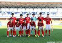 初戦に臨む名古屋Ｕ１８のスターティングメンバ―【Ｊリーグインターナショナルユースカップ 全南vs名古屋Ｕ１８】