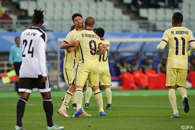 ダリオ　ベネデット（#9）のゴールで先制したクラブアメリカ【クラブＷ杯 5位決定戦 クラブアメリカvsマゼンべ】