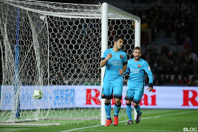 67分、PKで3点目を決め大会史上初となるハットトリックを達成したスアレス【クラブＷ杯 準決勝 バルセロナvs広州恒大】