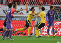 ガオ　リンのシュートをパウリーニョ（#8）が頭でコースを変えて先制した広州恒大【クラブＷ杯 3位決定戦 広島vs広州恒大】（7/21）