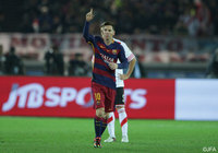 貴重な先制点を挙げたリオネル メッシ（バルセロナ）【クラブＷ杯 決勝 リバープレートvsバルセロナ】