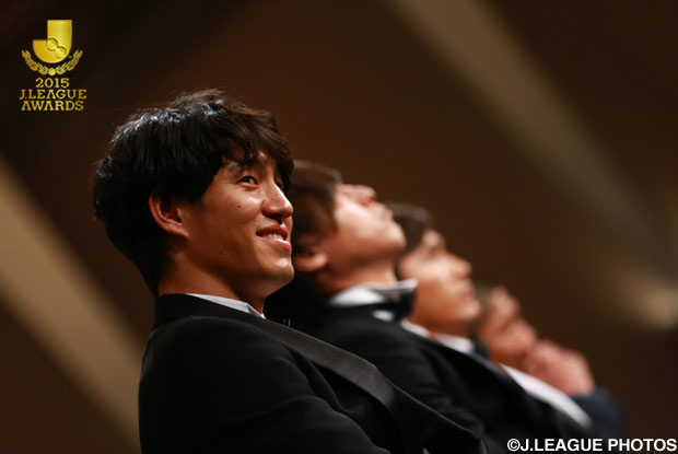 ベストイレブン初受賞となった金崎　夢生選手（鹿島）【２０１５ Ｊリーグアウォーズ】