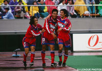 2得点を挙げた柳沢 敦(鹿島)が逆転勝利の立役者に【1997年 鹿島vsＶ川崎】