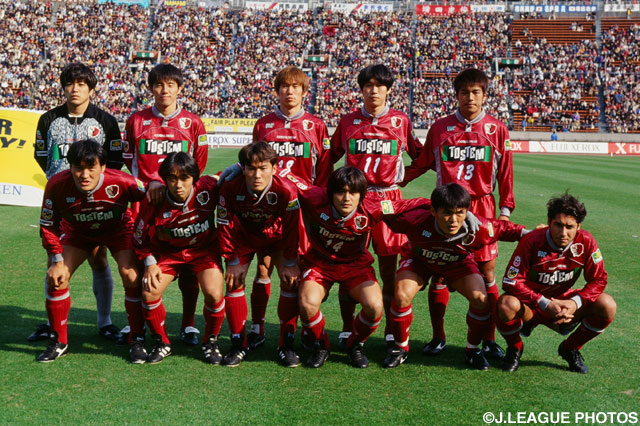 鹿島のスターティングメンバー【1998年 磐田vs鹿島】