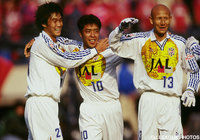 失点直後に澤登 正朗（清水）が同点ゴールを叩きこむ【1999年 鹿島vs清水】