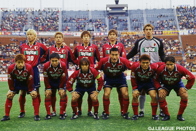 鹿島のスターティングメンバー【2001年 鹿島vs清水】