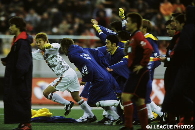 90分では決着がつかず、PK先の末に清水に凱歌が上がった【2002年 鹿島vs清水】