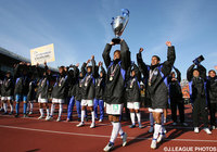 サポーターと勝利の喜びを共有するＧ大阪の選手たち【2007年 浦和vsＧ大阪】