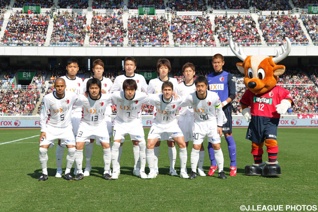 鹿島のスターティングメンバー【2011年 名古屋vs鹿島】