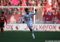 直接FKを決めた野沢 拓也(鹿島)【2011年 名古屋vs鹿島】